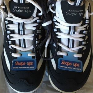 Skechers Shape Ups Women Toning Navy White 11809